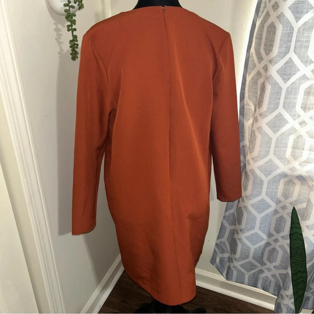 Asos Design Asymmetric Button Shift Long Sleeve M… - image 5